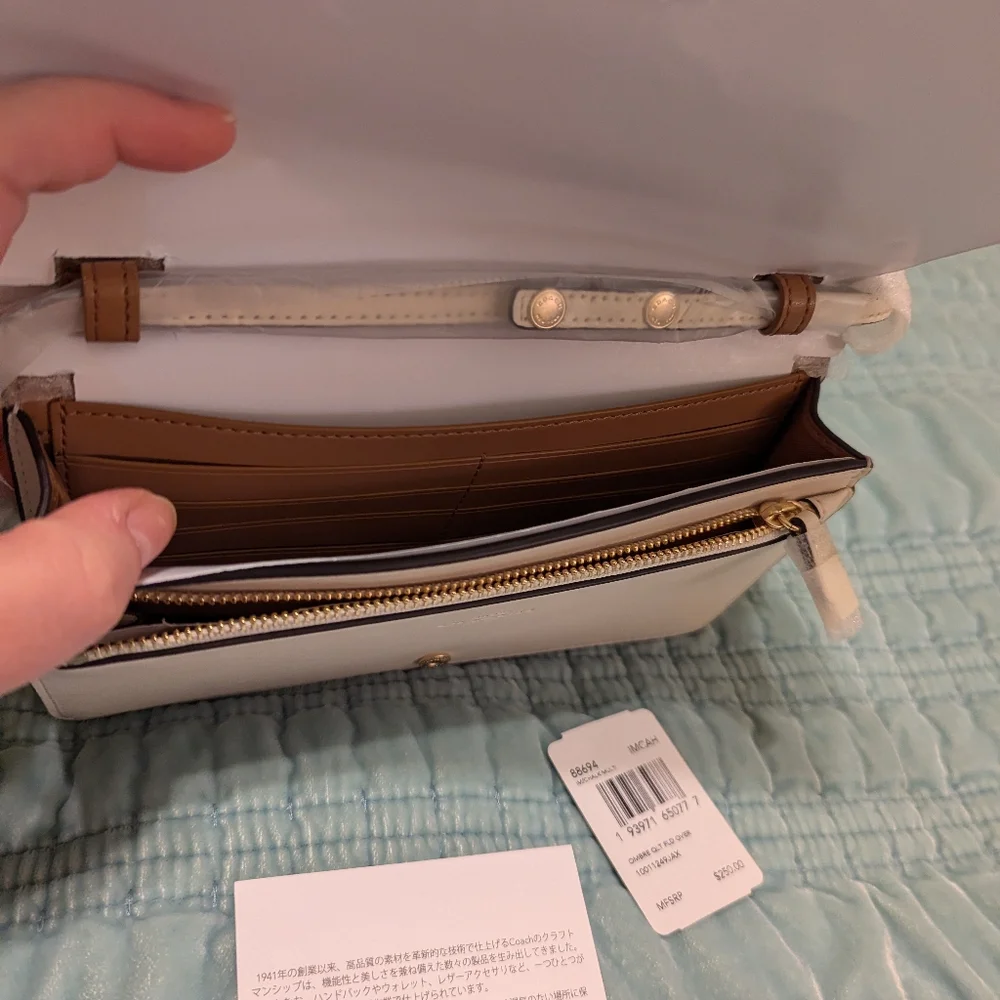 Coach ombre quilted foldover crossbody purse - Picture 10 of 16